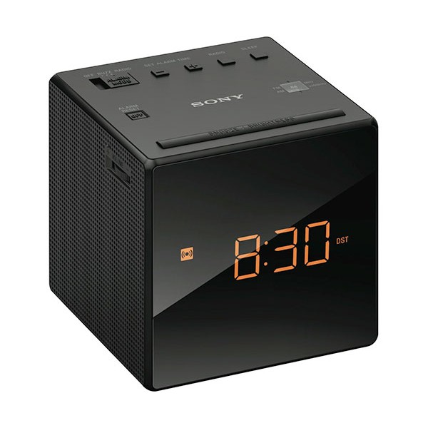 Sony icf-c1 negro radiodespertador sintonizador am/fm analógico alarma gradual 100mw de potencia