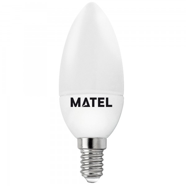 Bomb.led vela e14  7w.neutra (caja de 10 unidades)