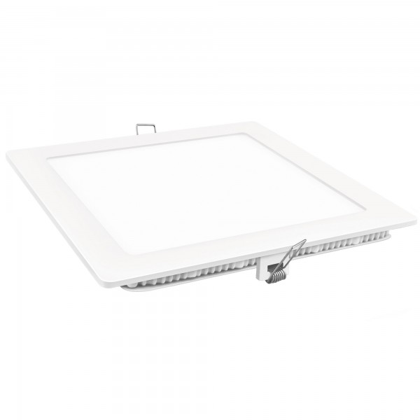Downlight led cuadrado blanco 12w.neutra