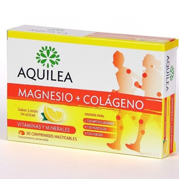Aquilea Magnesio Colágeno Sabor Limon 30 Comps