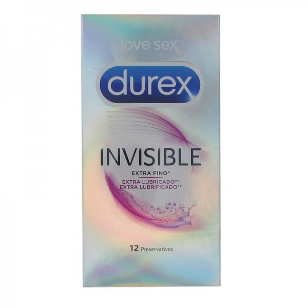 Durex Preservativos Invisible Extra Lubricado 12