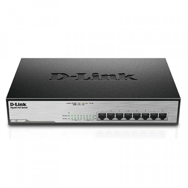 D-link dgs-1008mp switch 8xgb poe