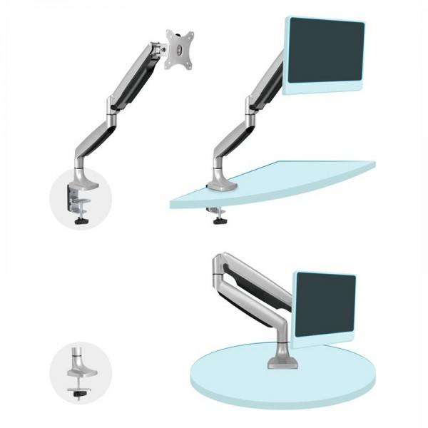 Tooq soporte mesa incli/gira 1 brazo 13" a 32"