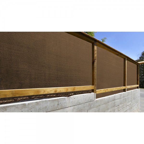 Malla de ocultacion premium marrón 1,5 x 5 m