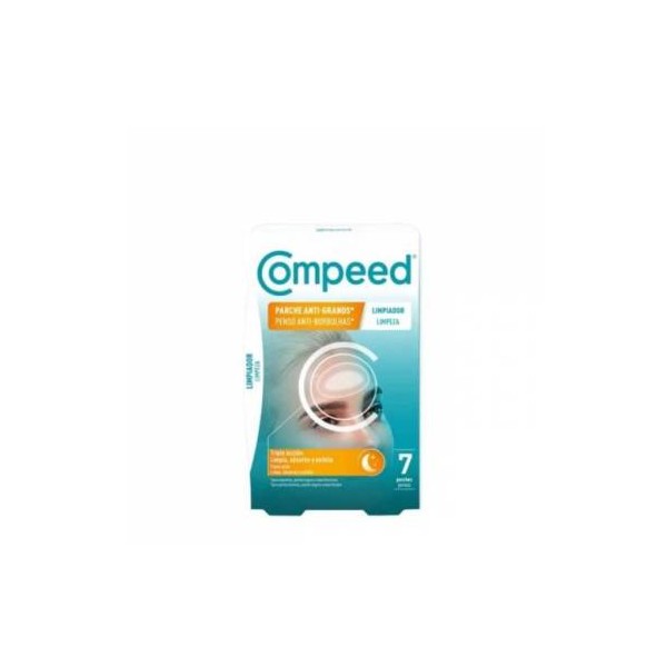 Compeed Parche Anti-granos Limpiador Triple Acción Áreas Grandes 7 Unidades