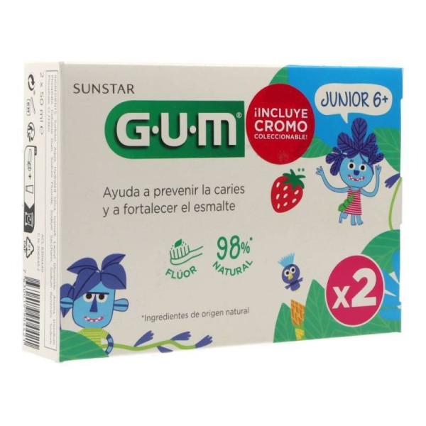 GUM Junior Gel Dentifrico 2x50 ml Promo