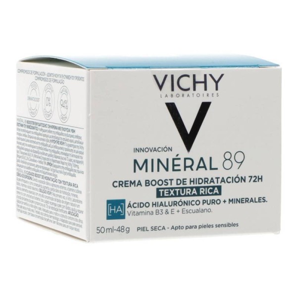 Vichy Mineral 89 Crema Boost de Hidratacion Rica 50 ml