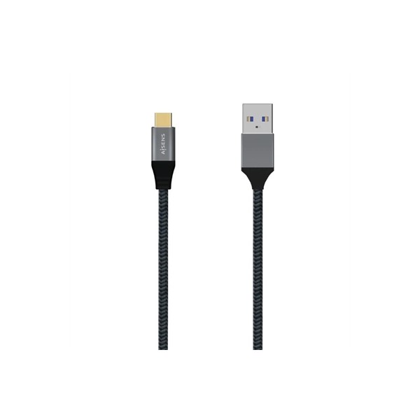 Aisens cable usb 3.1 gen2 alu 3a cm-am gris 2.0m