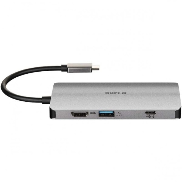 D-link dub-m810 hub usb-c 8 en 1 hdmi/eth/cardread