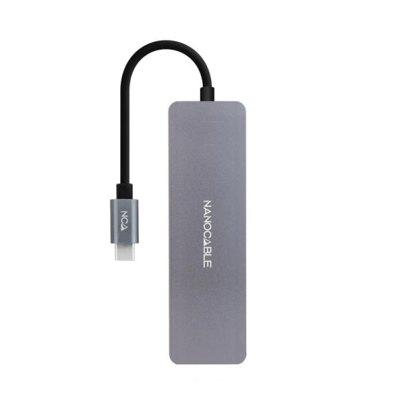 Nanocable hub usb-c a 3xusb 3.0/h+1xusb-c/h