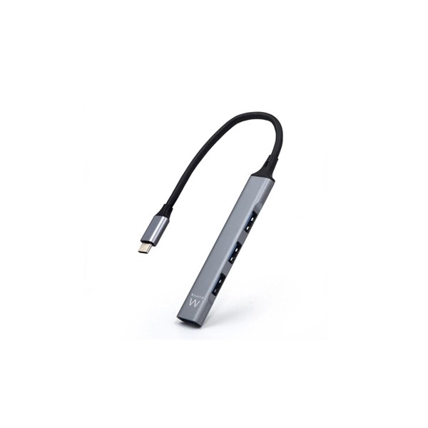 Ewent hub slim tipo c 4 puertos