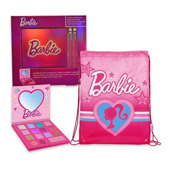 Barbie niños set sombra de ojos y brillo de labios 1un