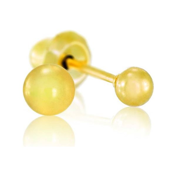 Pendiente Gold Plated Ball 3mm 75310300