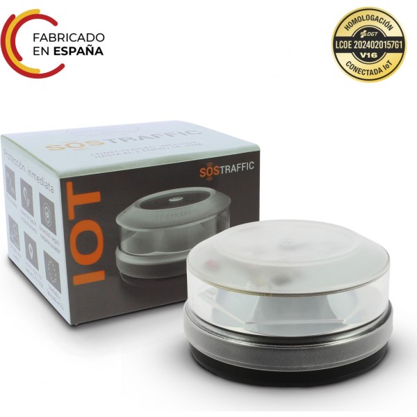 BALIZA Luz de Emergencia V16 con Geolocalización Homologada por la DGT Baliza V16 SIM Incorporada Clasificación IP-54