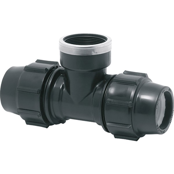Conexión t mixta polipropileno rosca hembra 32 mm x 1 pulg