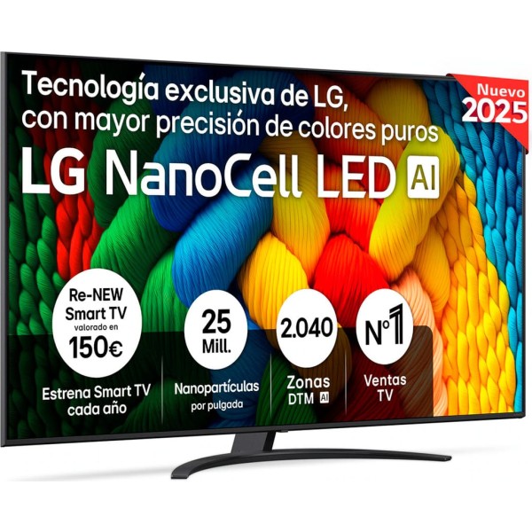 Lg nanocell 55nano81a6a / televisor smart tv 55" ultra hd 4k nanocell led hdr