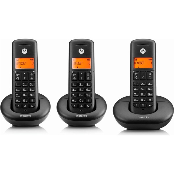 Motorola e203 black / teléfonos inalámbricos