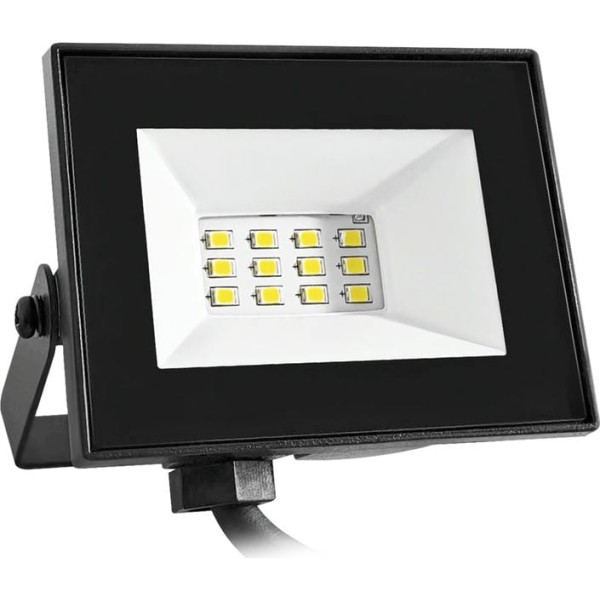 Proyector led plano negro   10w.neutra