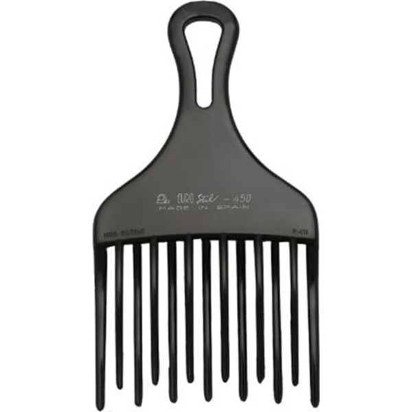 Eurostil eurostil peine ahuecador doble pua grande negro negro 1un