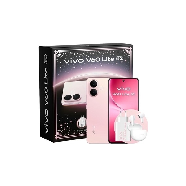 Vivo v60 lite 5g 6.77" 8gb 256gb pink bundle