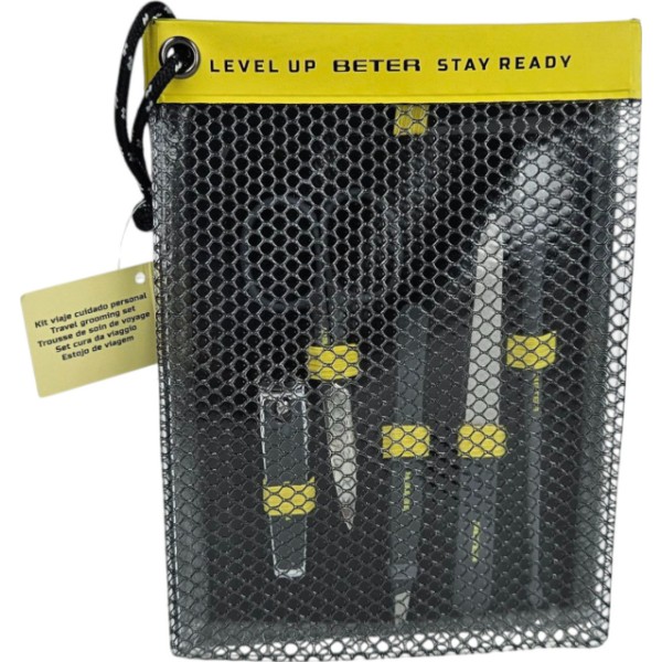 Beter Level Up Travel Gooming Set Cuidado Personal Amarillo 