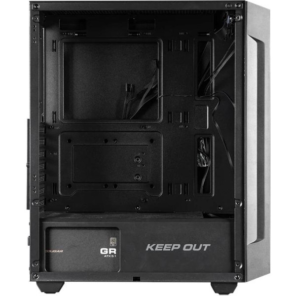 Keep out caja m-atx ko xc-200 rgb usb3 black glass