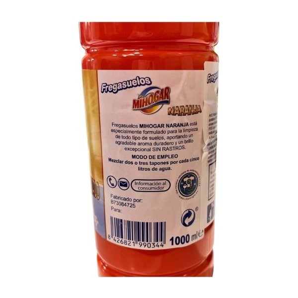 Mihogar fregasuelos Naranja 1L