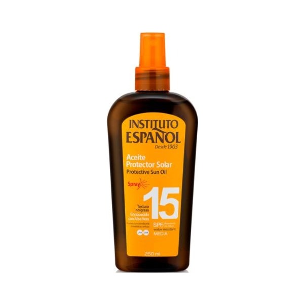 Instituto español aceite protector solar 15 SPF 250ml